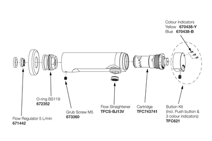 Delabie TempoSoft Time-Flow Wall Tap - 7 Seconds