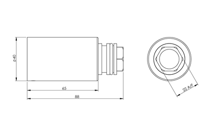Delabie TempoSoft Time-Flow Wall Tap - 7 Seconds