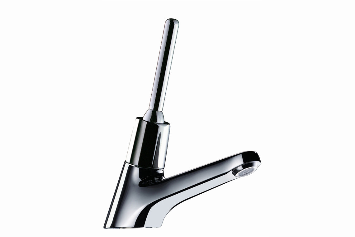 Enware-Delabie TempoStop Time Flow Basin Pillar Tap – Lever Action - Enware