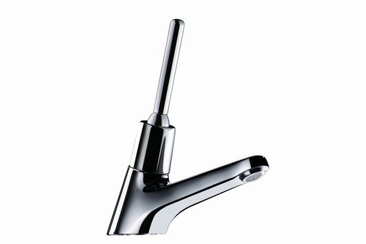 Delabie TempoStop Time-Flow Basin Pillar Tap - Lever Action & TFC745L