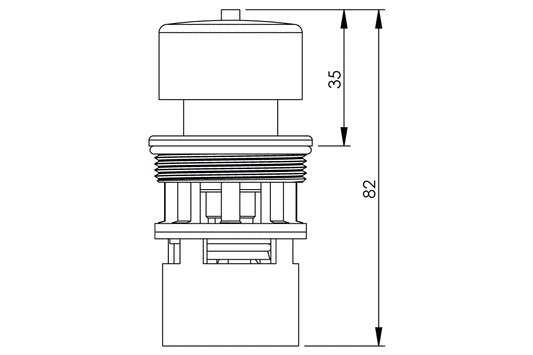 Delabie - Time-Flow Cartridge Button Replacement To Suit Type TFC749 - 30 Seconds (-10/+5)