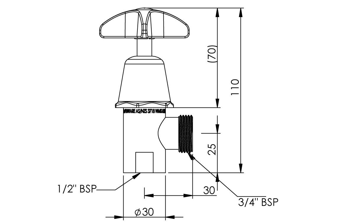 School Pattern Washing Machine Tap - Jumper Valve