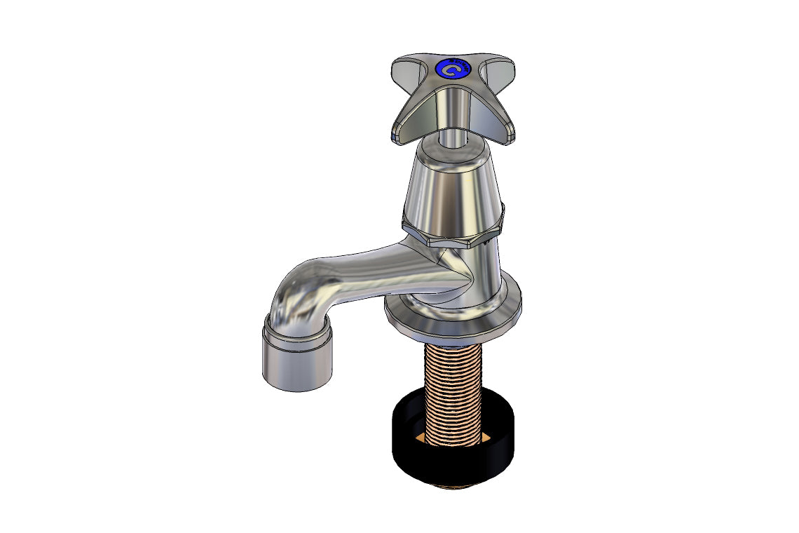 School Pattern Pillar Tap Aerated Outlet - Jumper Valve - NSW School Specification