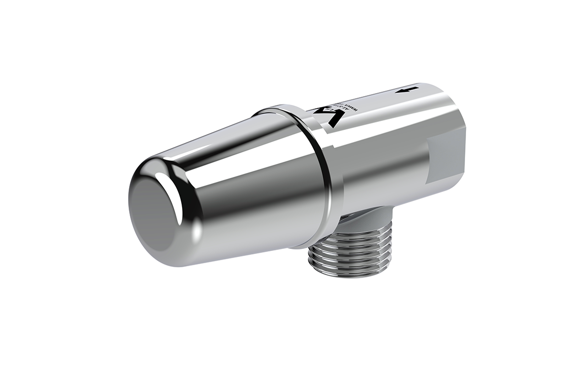 Screw Operated 15mm Cistern Tap with Cover - Jumper Valve - Chrome Plated (1)