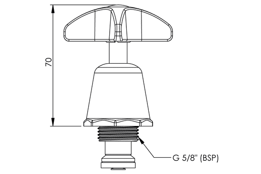 School Pattern - Bib/Pillar Top Assembly - Jumper Valve