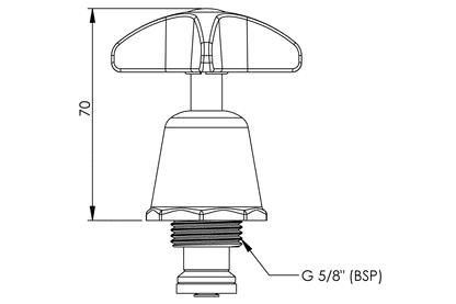 School Pattern - Bib/Pillar Top Assembly - Jumper Valve