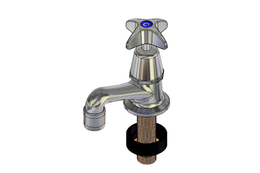 School Pattern Pillar Tap - Aerated Outlet - 1/2 Turn Ceramic Disc