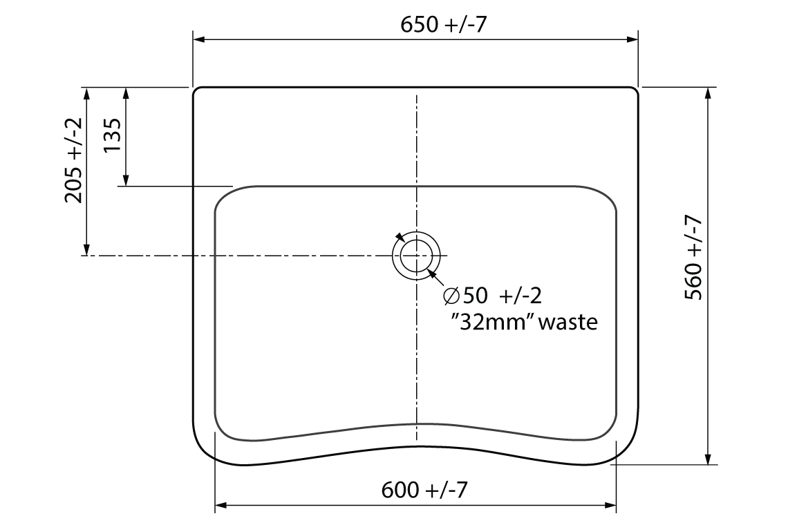 Wellbeing Clinical Type A Wash Basin