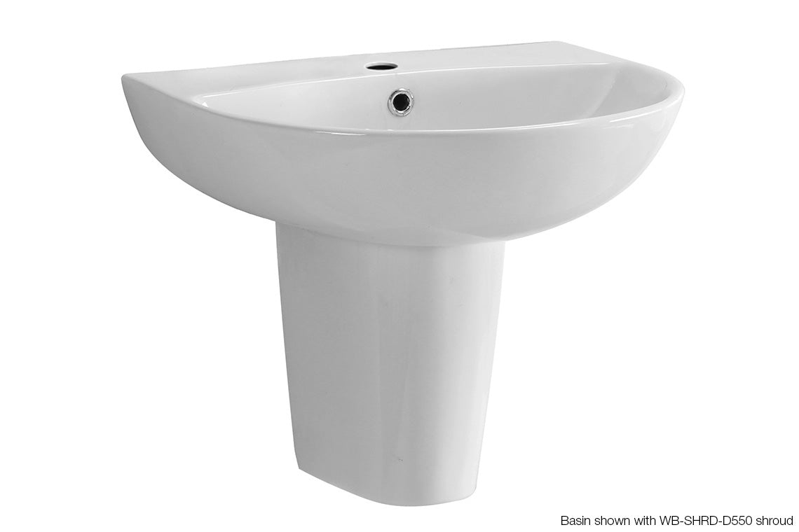 Wellbeing Compact Clinical Wash Basin 550mm