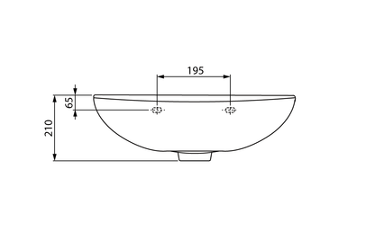 Wellbeing Compact Clinical Wash Basin 550mm