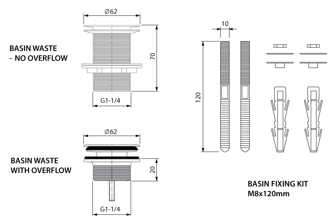 Wellbeing Compact Clinical Wash Basin 550mm