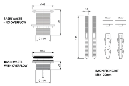 Wellbeing Compact Clinical Wash Basin 550mm