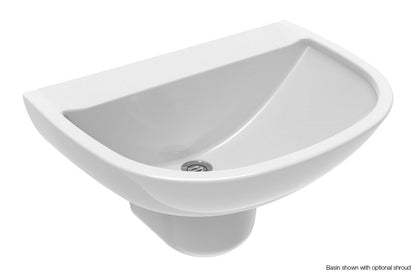 Wellbeing Clinical Wash Basin 600mm