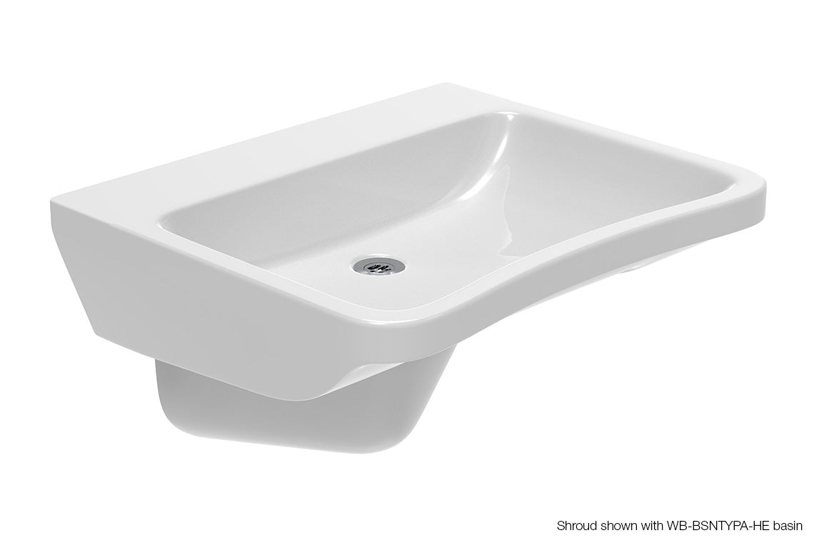 Wellbeing Vitreous China Shroud suits Type A Basin