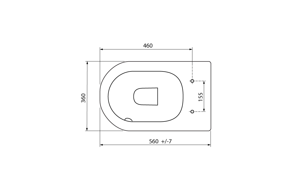 Wellbeing Wall Faced Toilet Pan Standard Height with Grey Soft Close Seat