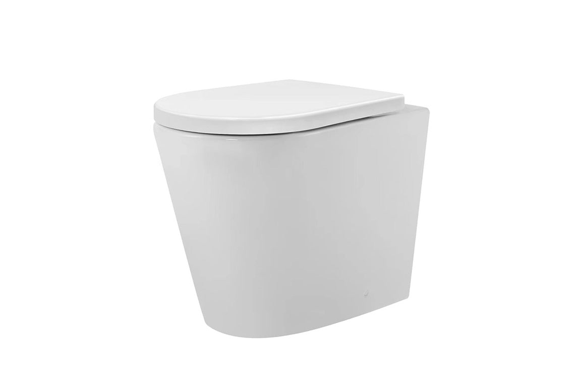 Wellbeing Wall Faced Toilet Pan Standard Height with Single Flap Seat