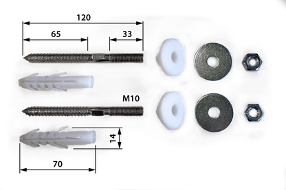 Fixing Bolts for Type A Wash Basin