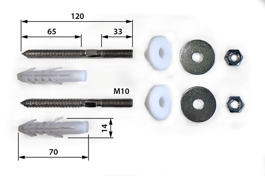 Fixing Bolts for Type A Wash Basin