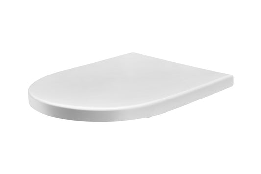 Double Flap White Soft Close Seat - Suit Wellbeing Wall Faced Toilet Pan