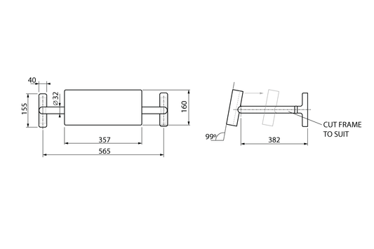 Wellbeing: Wall-Mounted Backrest - Vandal Proof