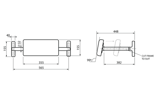 Wellbeing Wall-Mounted Backrest