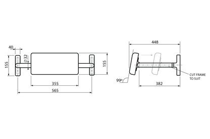 Wellbeing Wall-Mounted Backrest