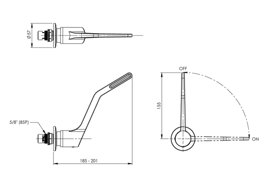 WB Leva 150mm Recess Adaptor