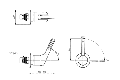 WB Leva 80mm Recess Adaptor