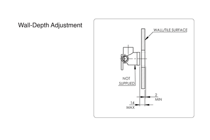 Wellbeing Leva 80mm Recess Adaptor