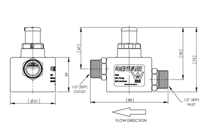 Custodian 15mm Solenoid and Brass Body Housing