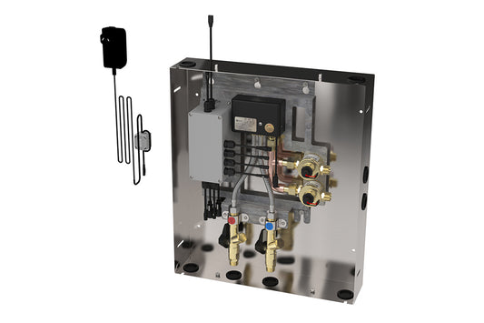 Custodian: Smart Board In Wall Cabinet - Solenoids - 430 x 500 Lockable SS Wall Cabinet