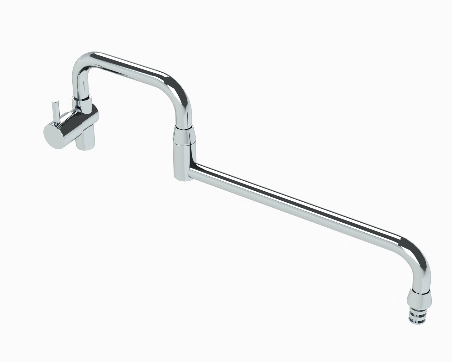 Extendable Pot Filling Spout with Stop Valve Outlet and Aerator