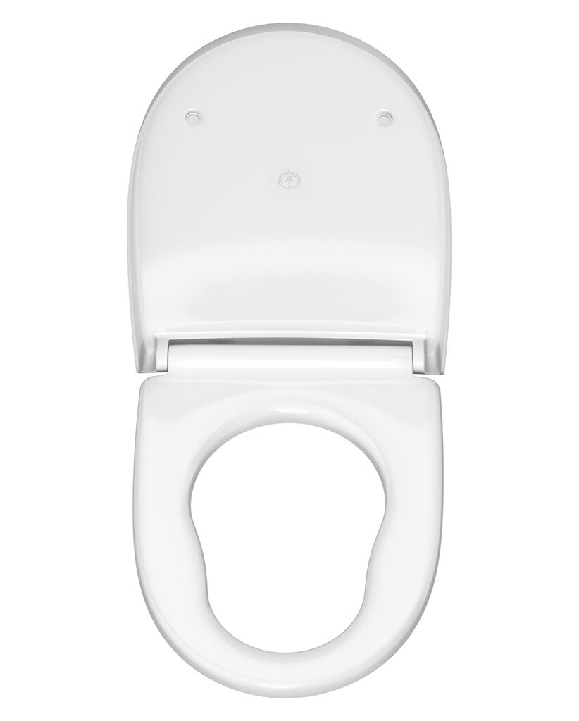 White Double Flap Family Soft Close Seat for CARE700 Toilets