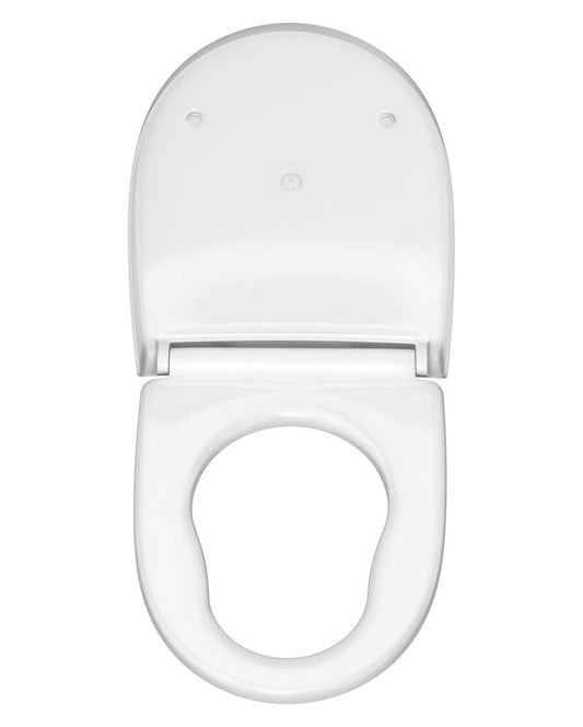 White Double Flap Family Soft Close Seat for CARE700 Toilets