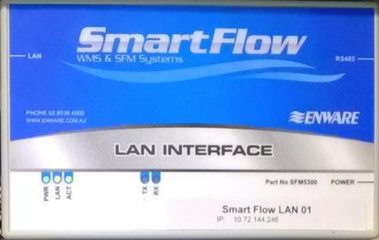 SMARTFLOW LAN INTERFACE 12V RACK MOUNT