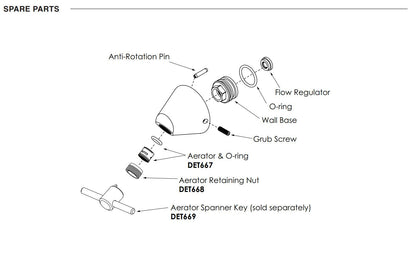 Detention Basin Outlet Wall Mounted with Anti Vandal Aerator