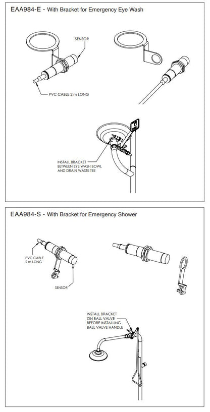 Proximity Sensor & Eyewash Bracket